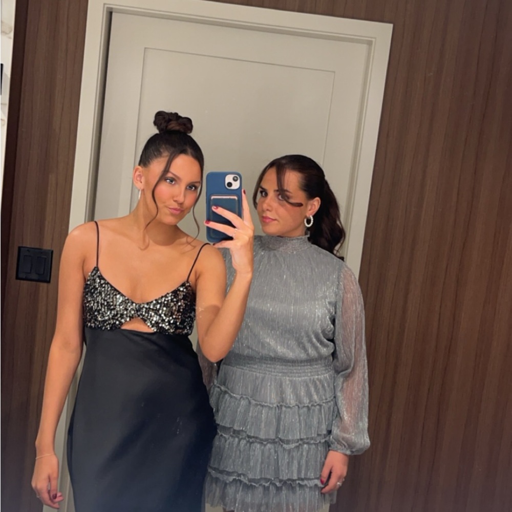 Black and Silver Dress